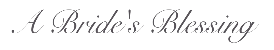 a bride's blessing