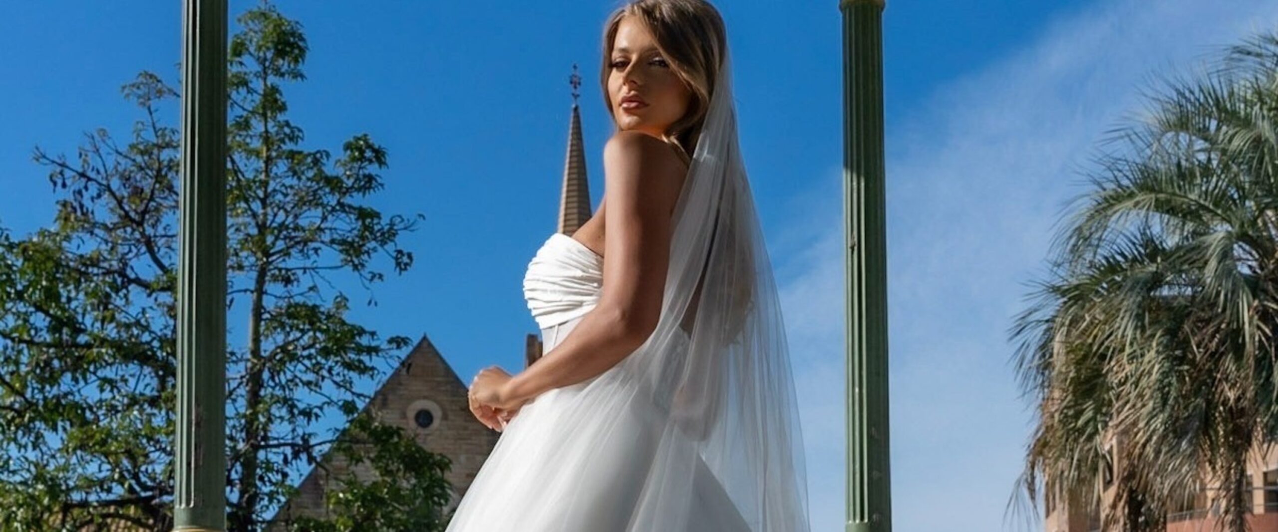 Wedding dress after professional cleaning