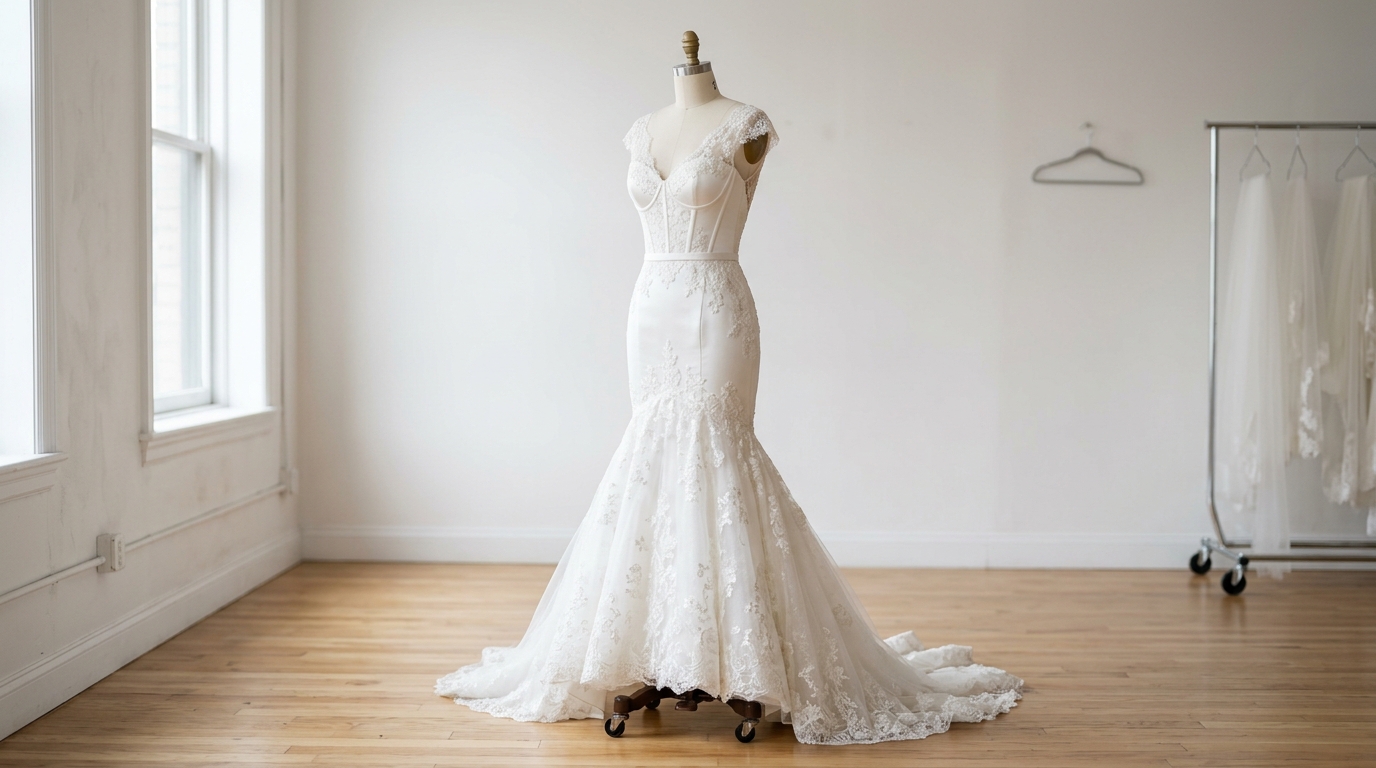 mermaid wedding dress dry cleaning